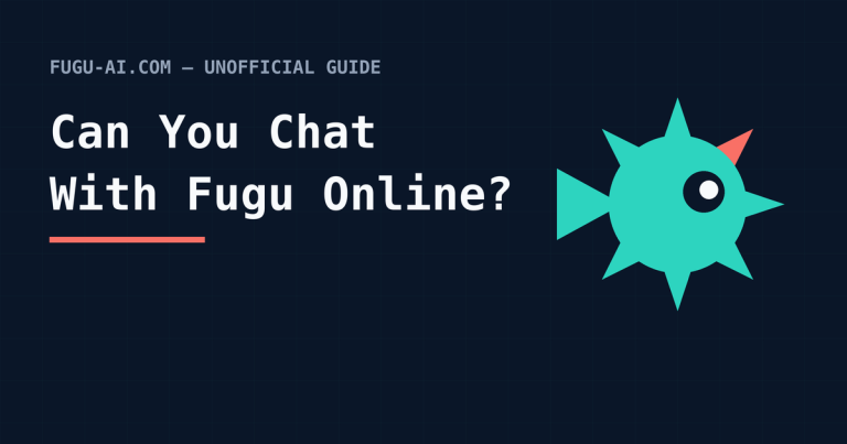 Can you chat with Fugu online — unofficial guide cover